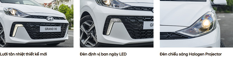 giá xe hyundai i10 sedan ngoại thất