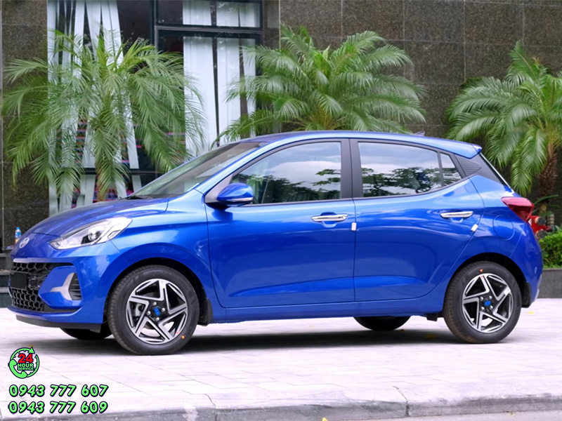 hyundai i10 mau xanh