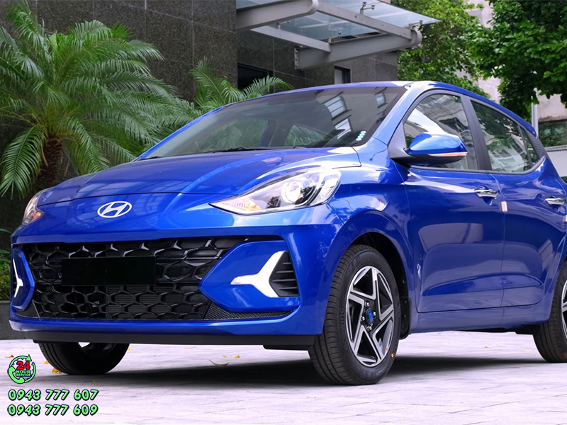 hyundai i10 mau xanh